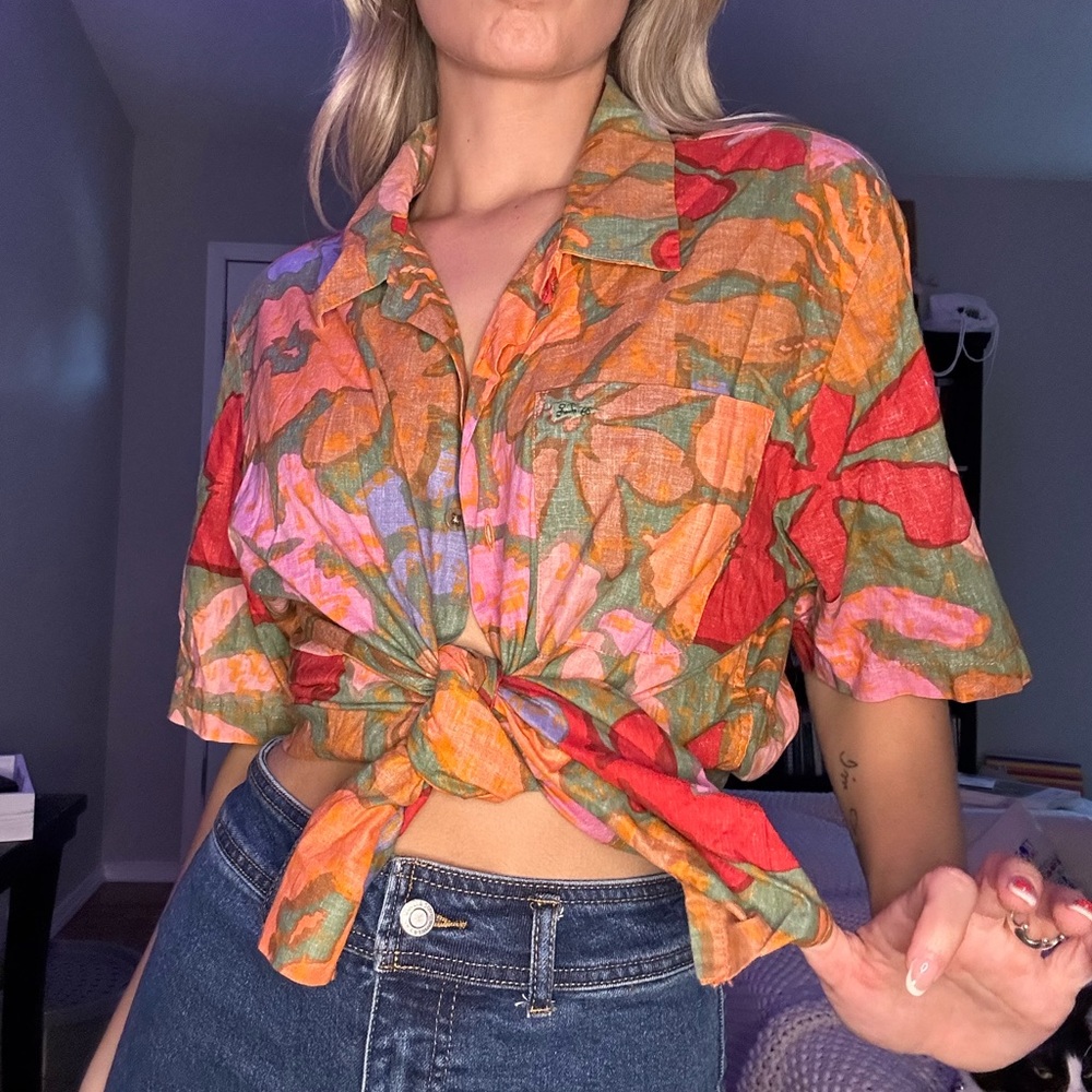 Vans Multicolor Floral Button Down Shirt